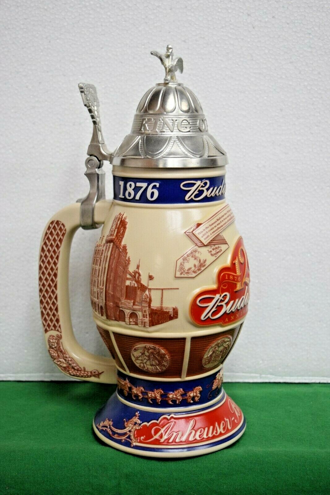 Budweiser Stein CS496 125th Anniversary "A Tradition of Brewing Excellence" MIB