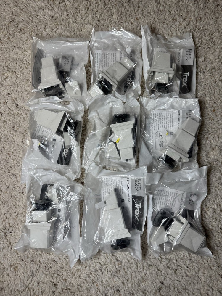 9~Trex Adjustable Footblock PC For Transcend or Enhanced WHITE~SEALED ~WTFTBLKPC