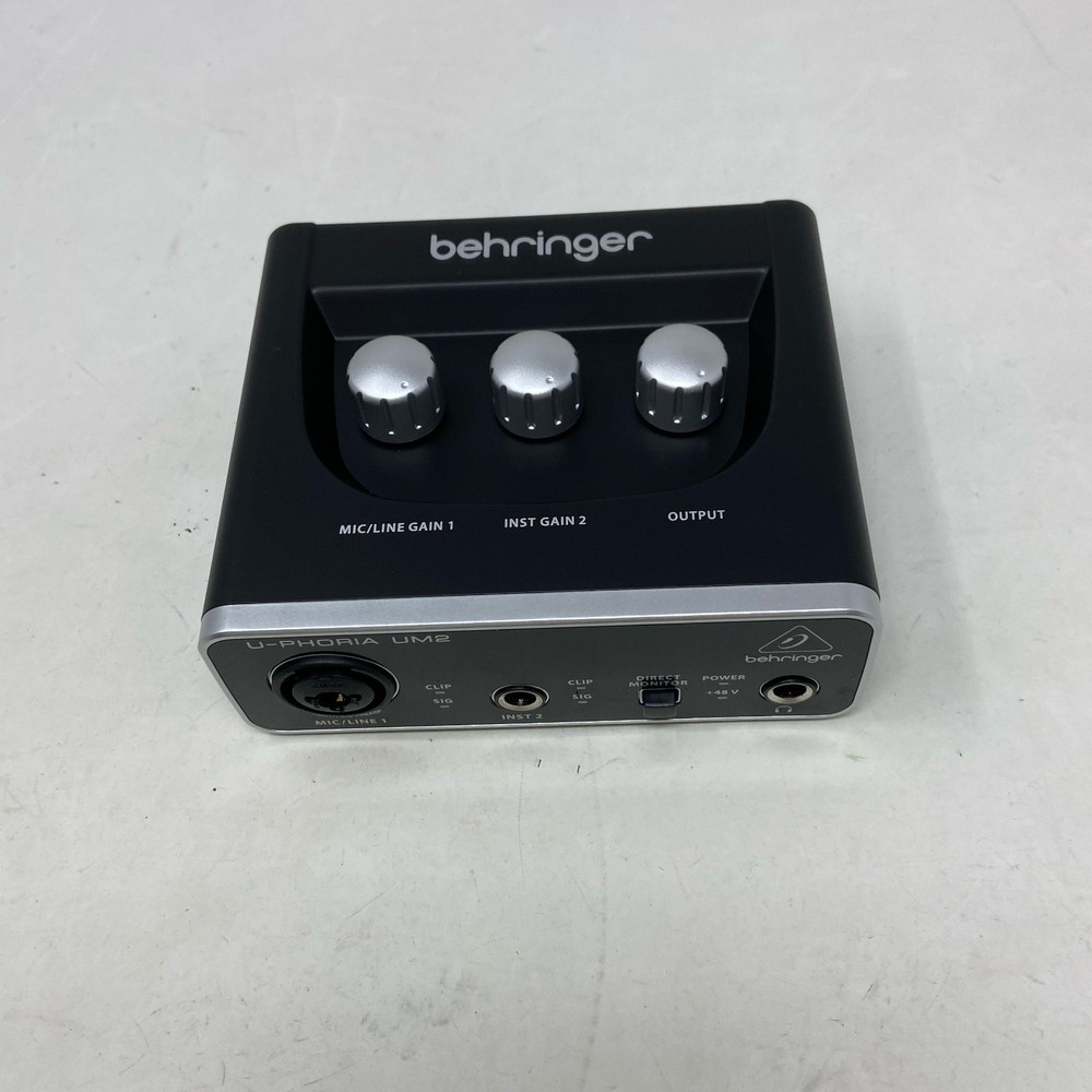 Behringer U-PHORIA UM2 2x2 USB Audio Interface - Black