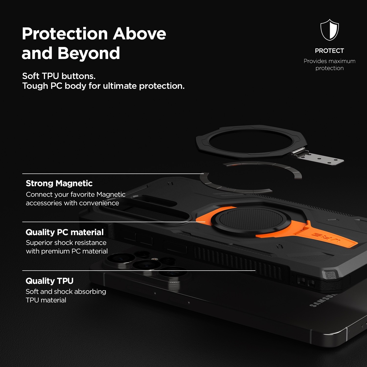 For Samsung Galaxy S26 Ultra Case VRS [Quickstand Pro] Magnetic Kicstand Case