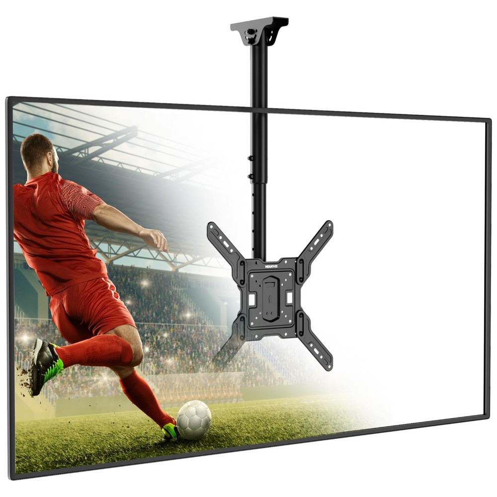 Mount-It! Ceiling TV Mount for 32-65 Inch Flat Screens, Full Motion Adjustable B