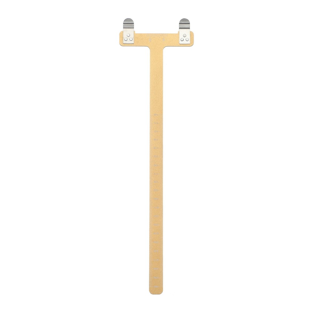 Archery Bow Square, T-Shape Ruler Turning Bow String Measurement Tool Yellow