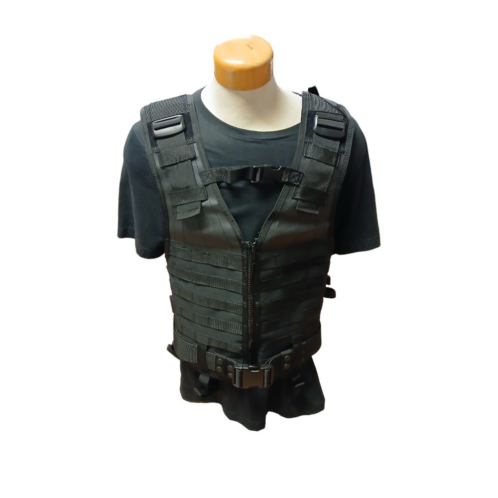 Adjustable Tactical Black MOLLE Vest