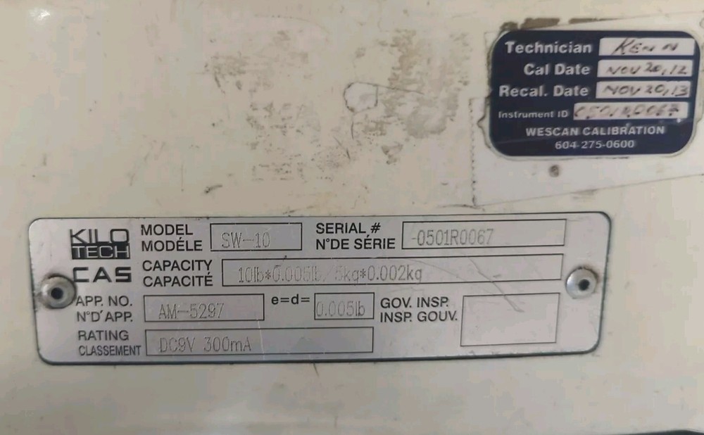Kilotech SW-10 Digital Portion Scale