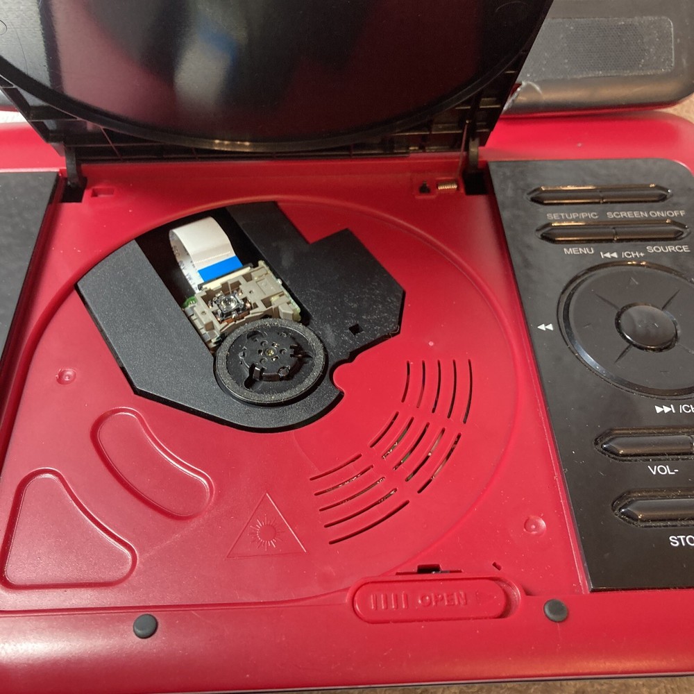 2 DVD Portable Player / untested For Parts Only!