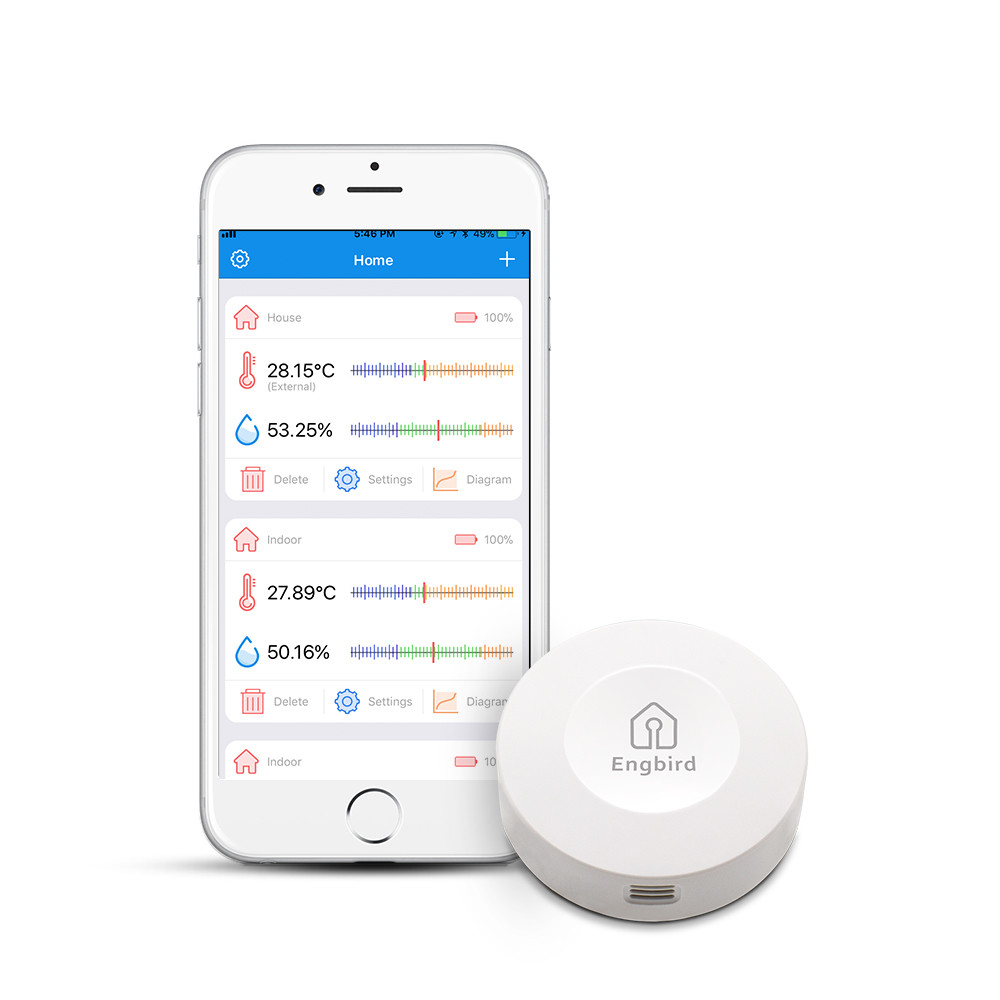 Inkbird Humidity Temperature Data Logger Record Bluetooth Inner External Sensors
