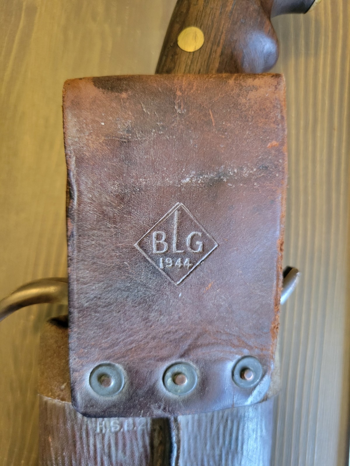 WWI Bolo/Bowie Knife Dated 1914 w/WWII Sheath Dated 1944