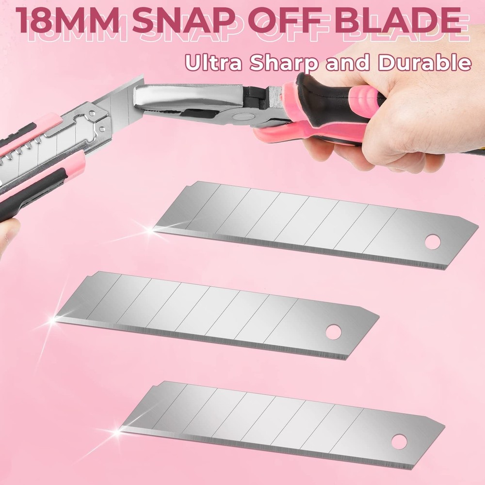 Box Cutter, Box Cutter Retractable Self Loading, Heavy Duty Utility Knife, 18...