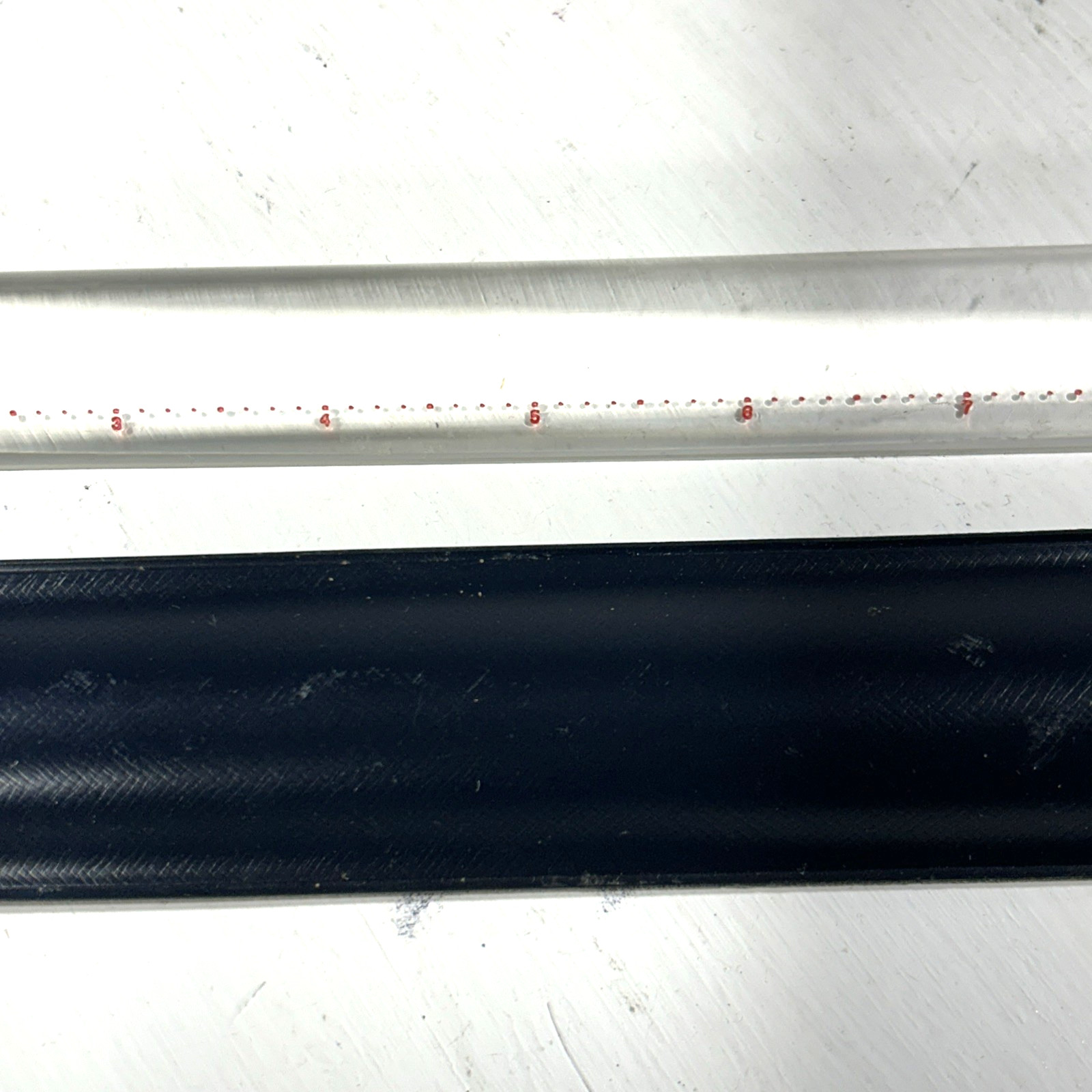 Vintage Bausch & Lomb Acrylic Magnifying Magnifier Measuring Ruler with Case 12”