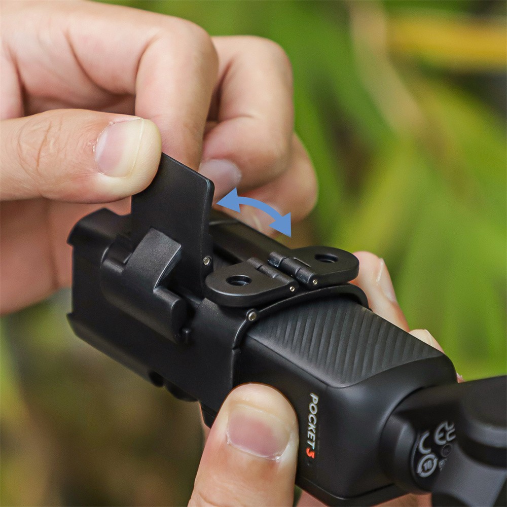 Foldable Expansion Dual Hooks Adapter Protective Case Brackets for DJI Pocket 3