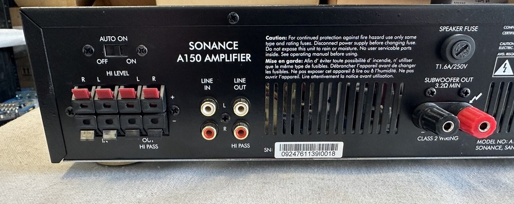 Sonance A150 Amplifier “Pre Owned”
