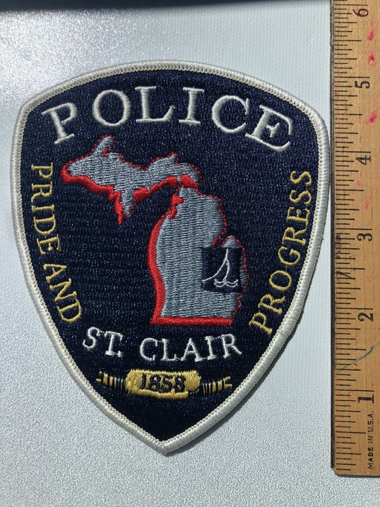Saint Clair Michigan Police Patch ~ “Pride and Progress”