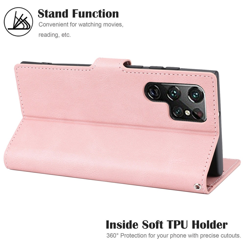 Leather Wallet Card Stand Case For Samsung S24 Ultra S23 Plus S20 FE Note10