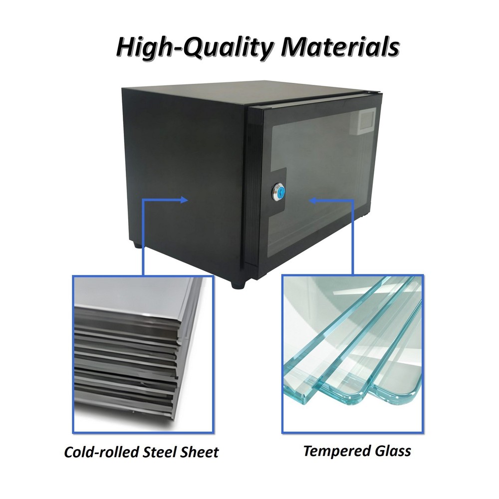 Mini Single Layer Digital Dehumidify Dry Cabinet Box 18L Automatic Camera & Lens