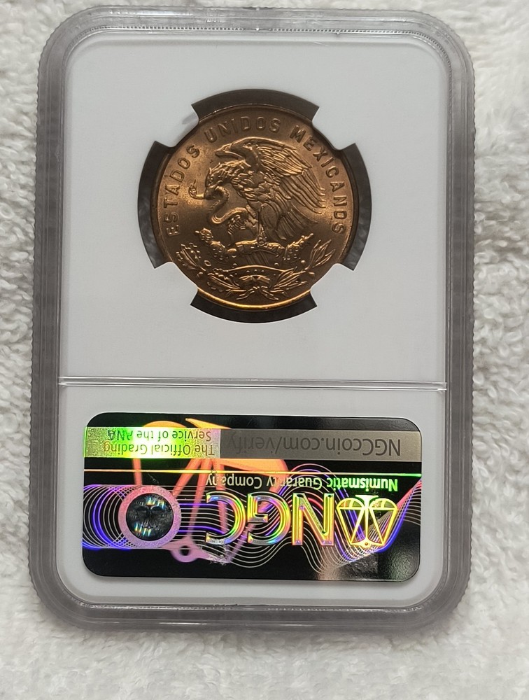 1963 Mexico 20 Centavos NGC MS66RD