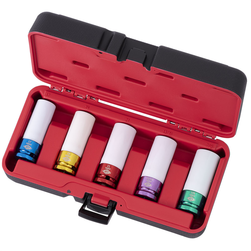 American Forge & Foundry Mag Wheel Protective Deep Impact Socket Set - 1/2" Driv