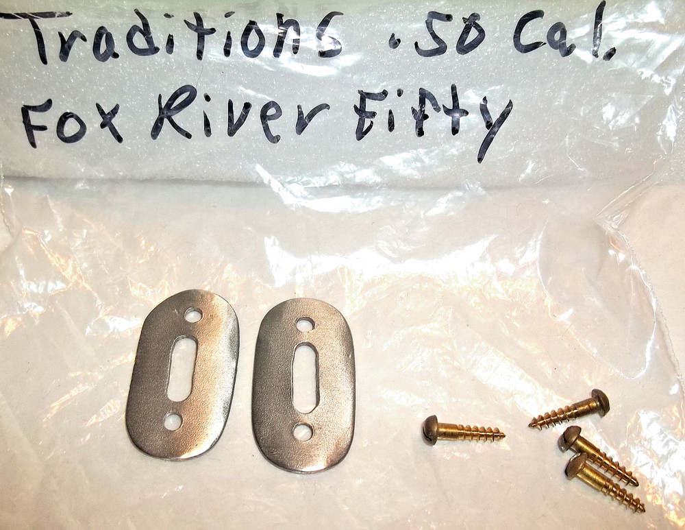 Traditions Fox River Fifty 50 Cal. Muzzleloader Escutcheon Plates & Screws