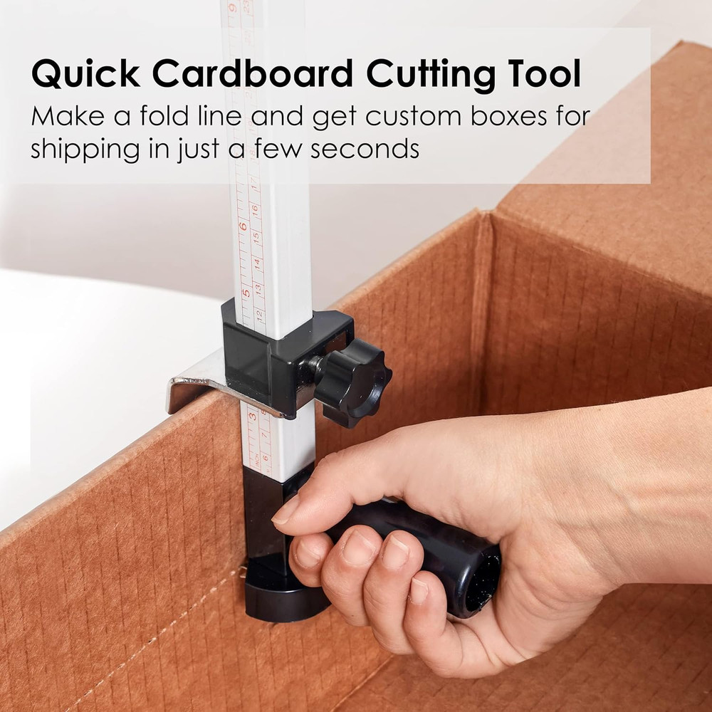 Box Resizer Tool with Scoring Wheel - Cardboard Box reducer to Customize Ship...