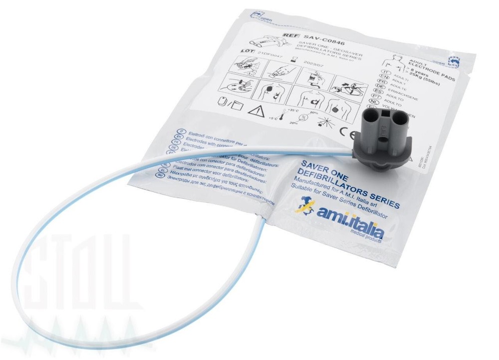 AMI ITALIA Original Replacement Plates for Defibrillator - (Ref:SAV-C0846)