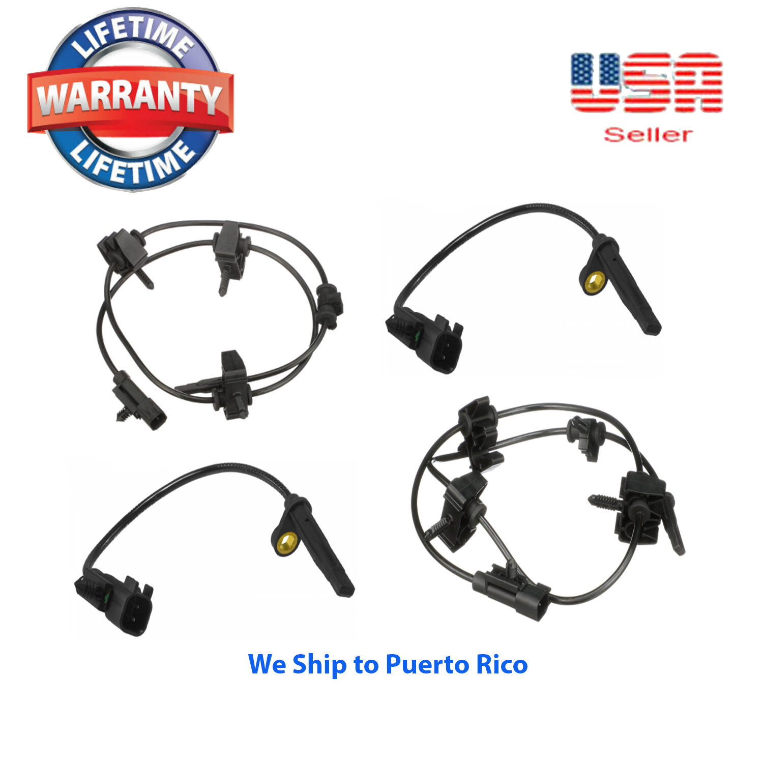 4 ABS Wheel Speed Sensor Front Rear Left & Right Fit CADILLAC SRX 2010-2016