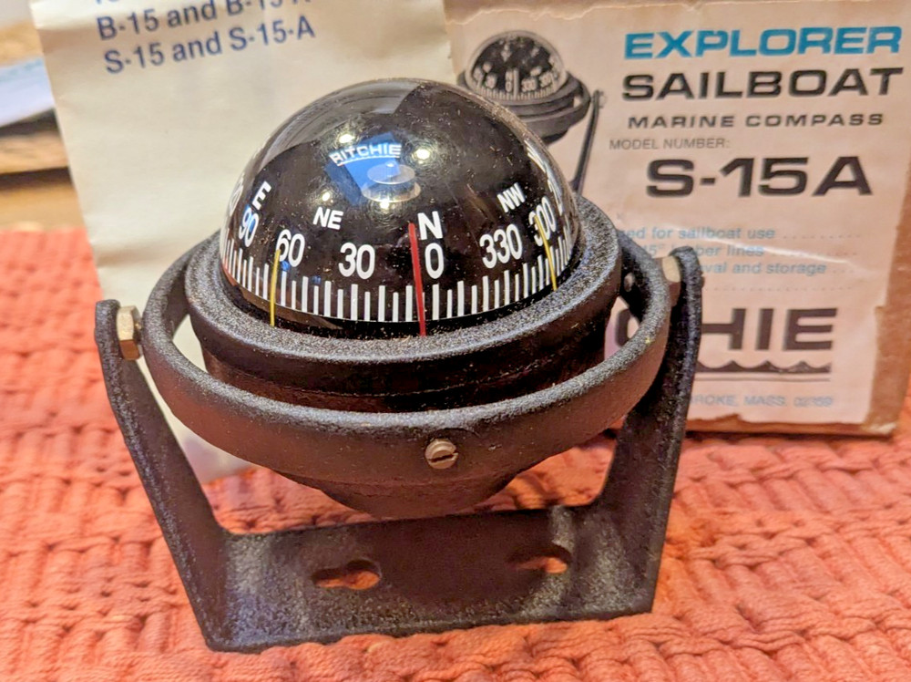 NOS RITCHIE EXPLORER SAILBOAT S15A COMPASS