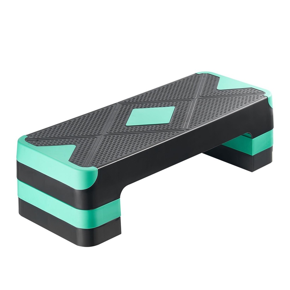 Aerobic Exercise Step Platform, 28-Inch Workout Aerobic Stepper, Height Adjustab