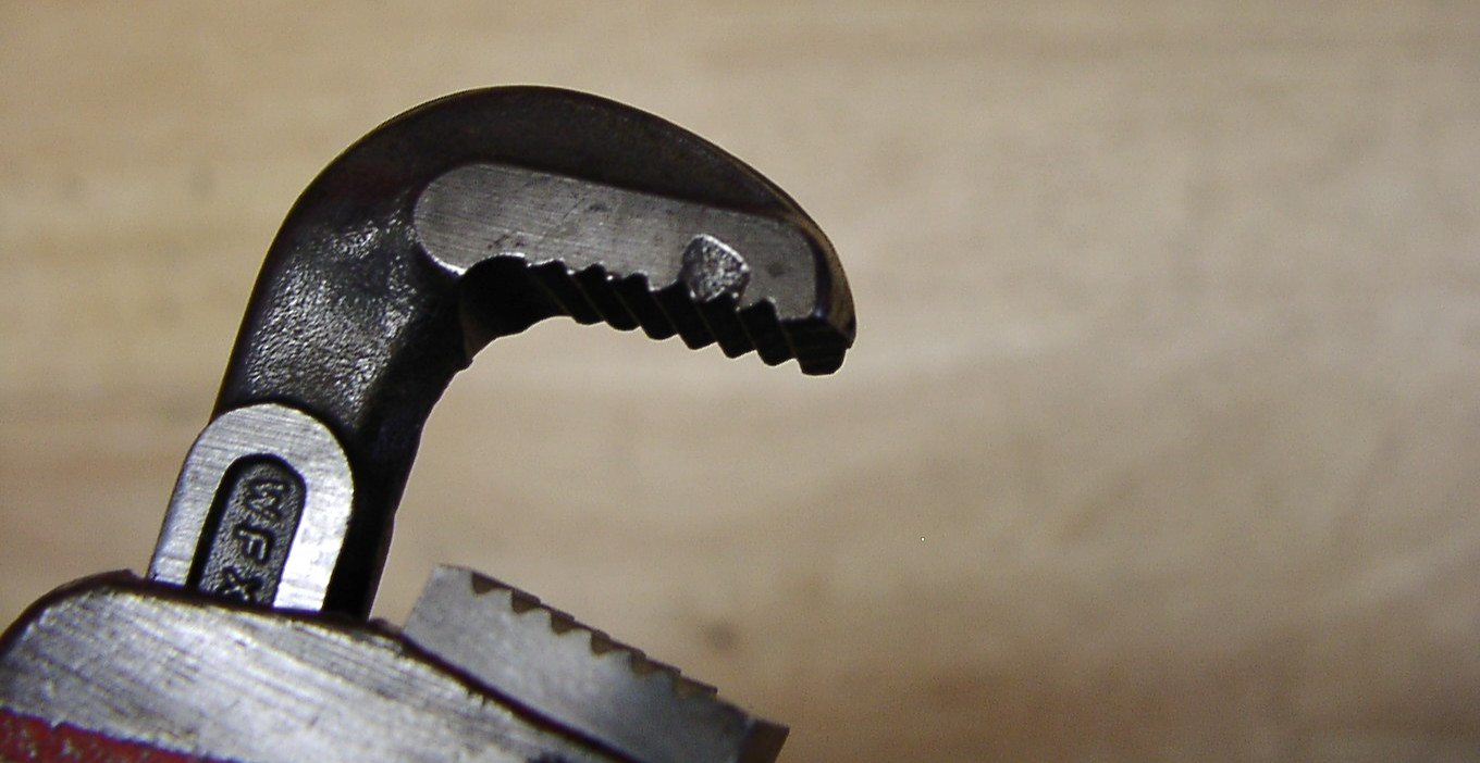 Vntg Ridgid Heavy Duty 6" Pipe Wrench,7/16" Jaws,1" Capacity,VGCm,L@@K! & READ!