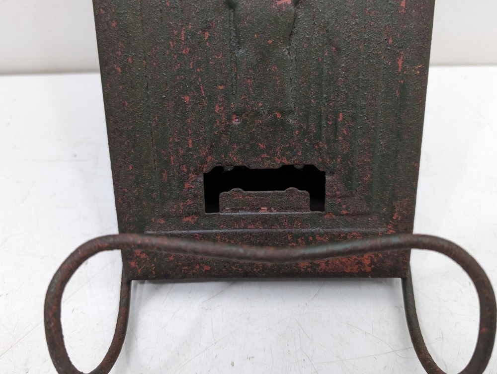 Antique Vintage Wall Mount Mailbox Newspaper Holder Bracket Eagle Mail Box Old