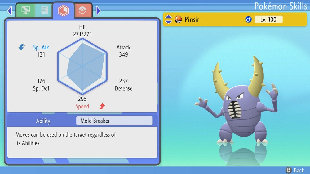 Shiny Pinsir 6IVs Pokemon BDSP