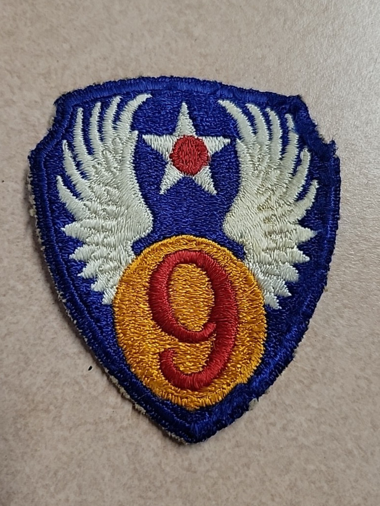 Army WWII Original Patch AAF USAAF 9th Army Air Force Corps