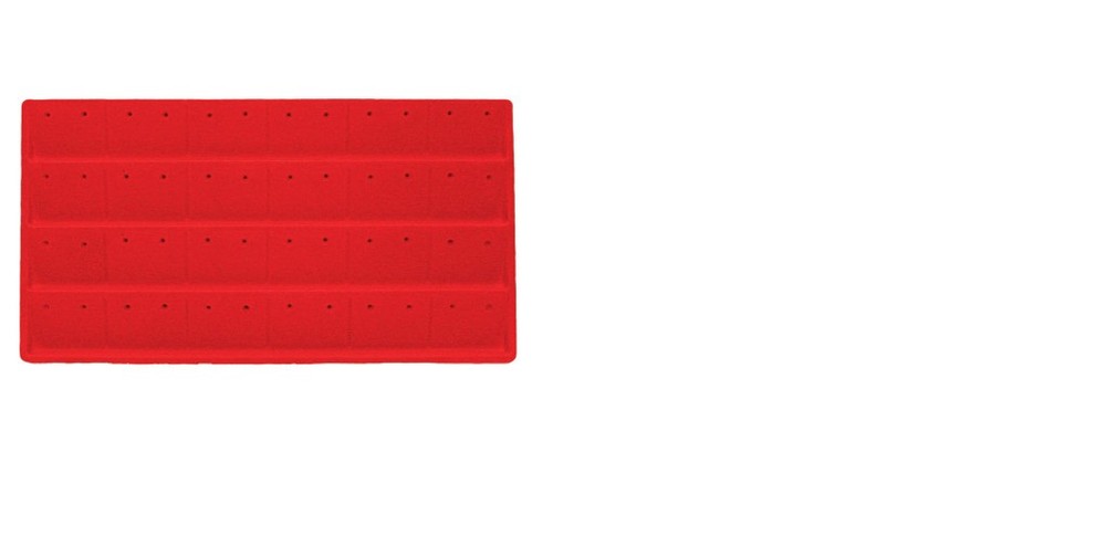 5 Red 24 Earring Display Tray Inserts