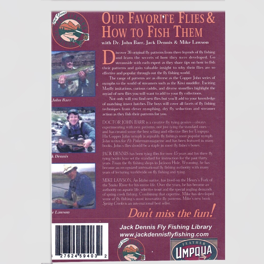 Jack Dennis 2 DVD Set SIGNED "Improve Your Fly Casting"-Barr &Lawson