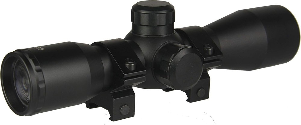 4x32 Compact Crossbow Scope with Multiple Range Reticle for Precision Hunting