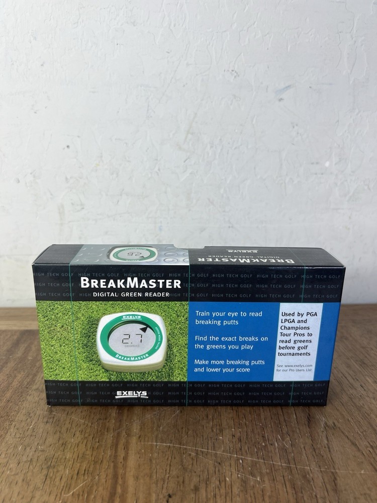 Golf Digital Green Reader BreakMaster LCD Display with Leather Carrying Case