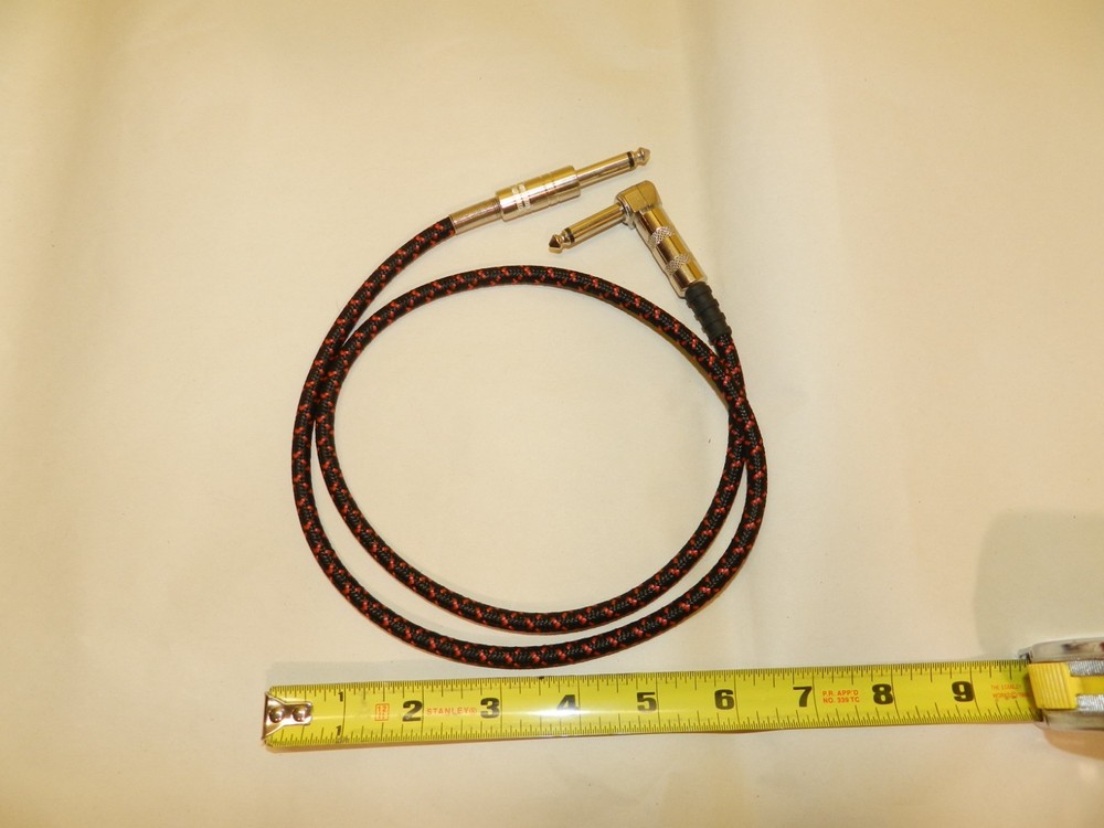Guitar Patch Cable Cloth Covered 36 Inches Long
