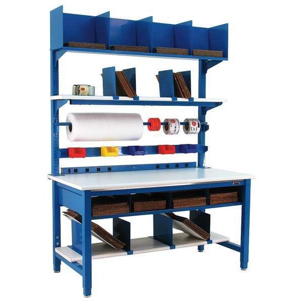 Benchpro Pack3072 Hvy-Duty Packaging Bench Set, 72Inwx30ind