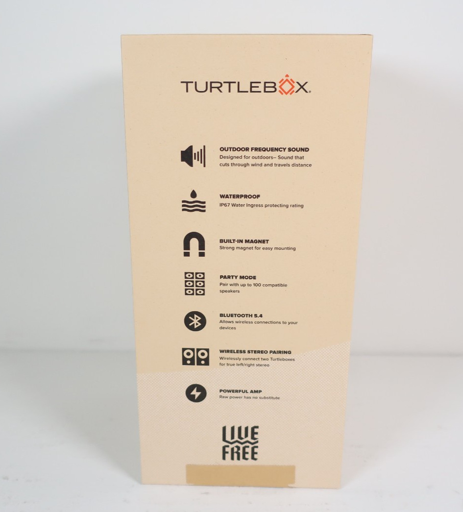 Turtlebox Ranger Loud Outdoor Bluetooth Speaker Yellow – Limited Edition NEW