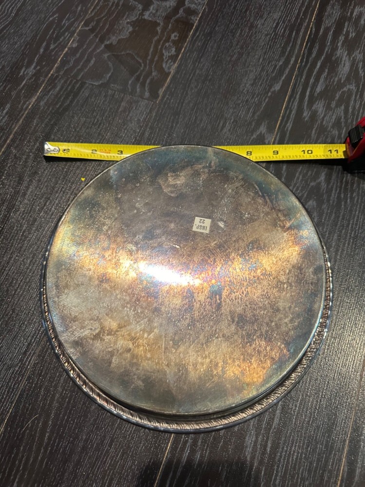 BEAUTIFUL 1946 SHERIDAN SILVER PLATED TRAY - 10 INCHES