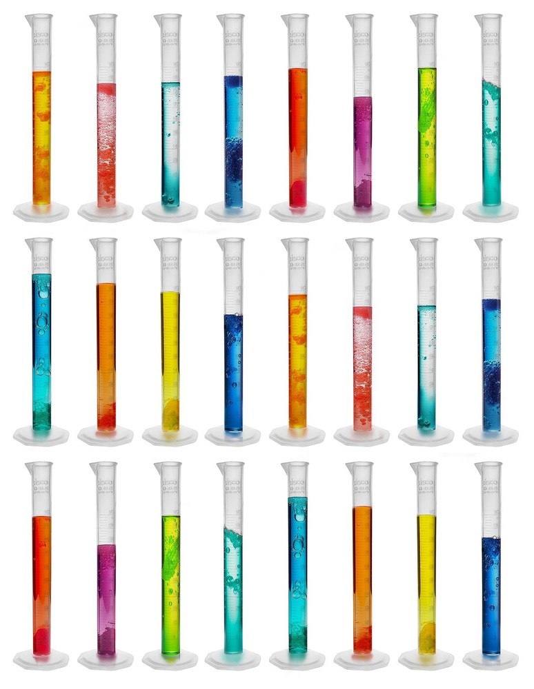 24PK Graduated Cylinders, 10mL - Class B Tolerance - Octagonal Base - Polypro...