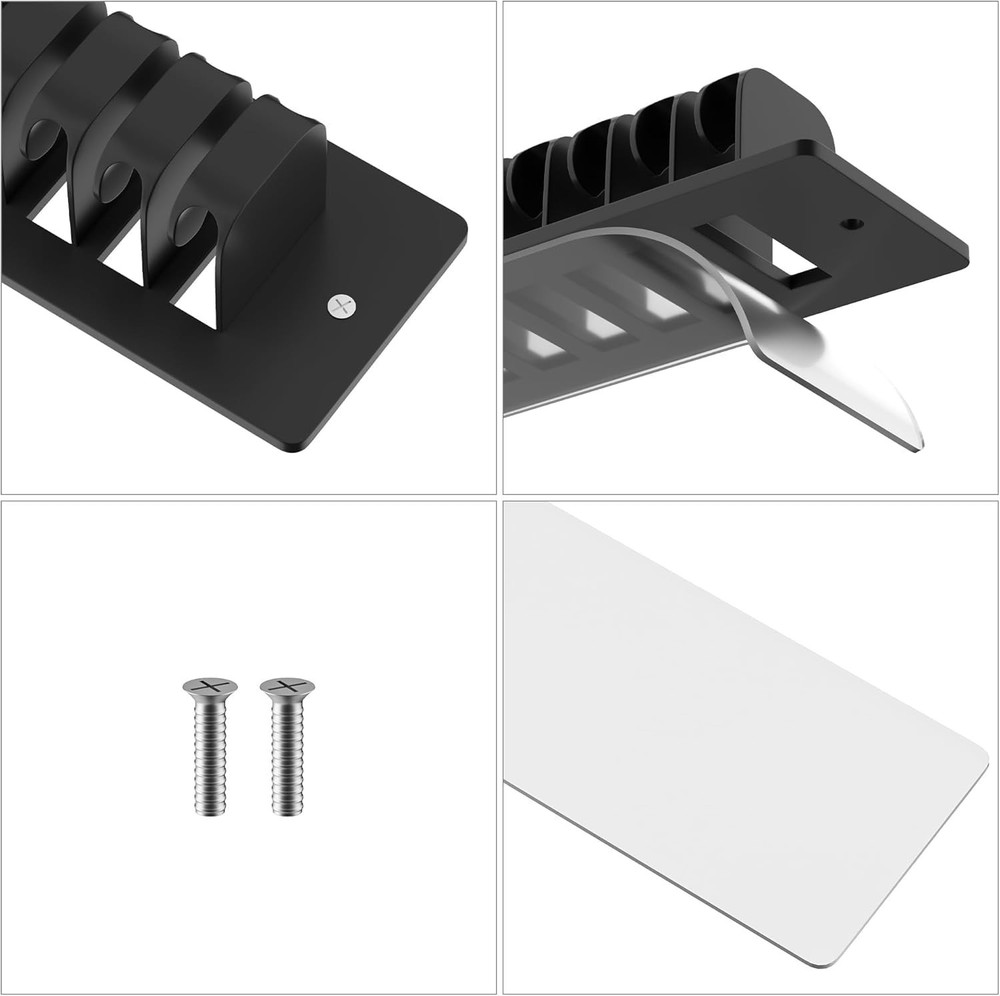 Versatile Hat Organizer: Wall-Mounted, Holds 19 Caps with 2 Installation Types