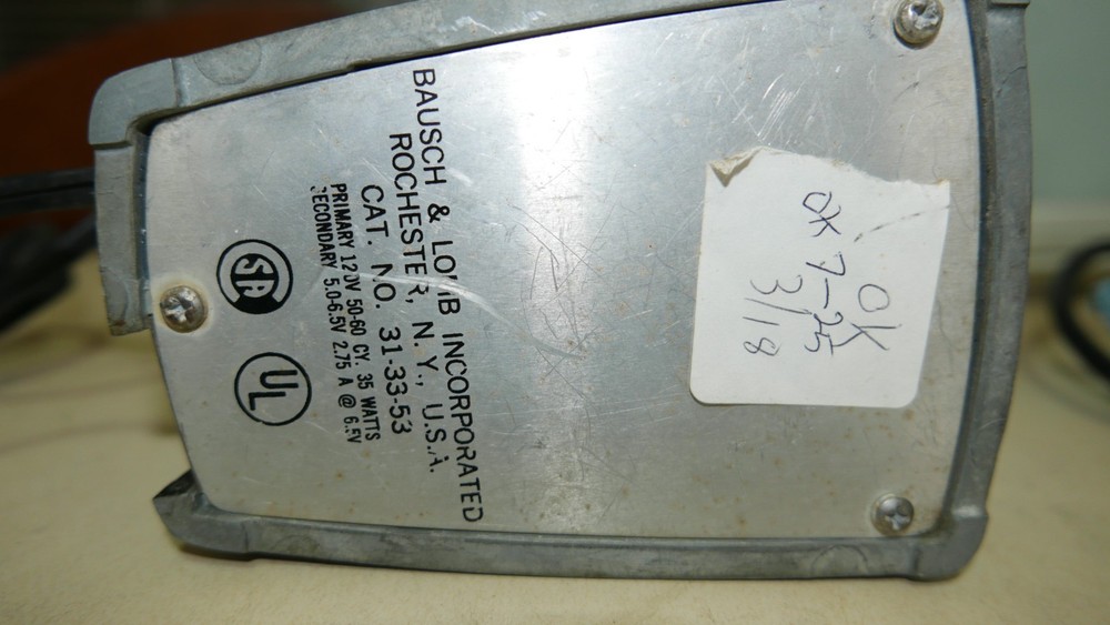 Bausch & Lomb 31-33-52 Microscope Variable Intensity Transformer Base Only