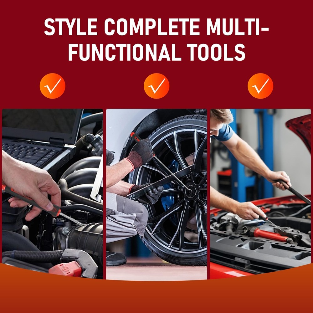 8 Pieces Pick Set, Tool, Precision Automotive Hook Sleeve reddish-black