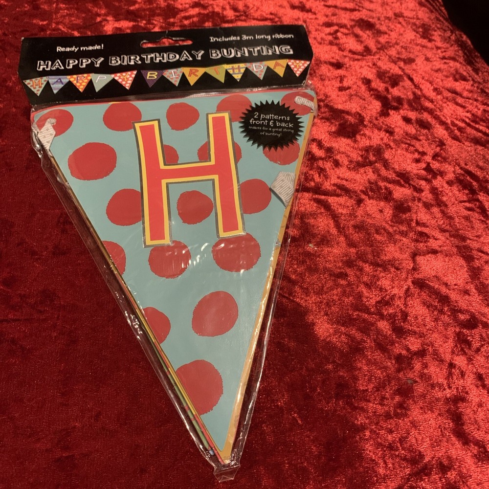 Happy Birthday Bunting Multicoloured