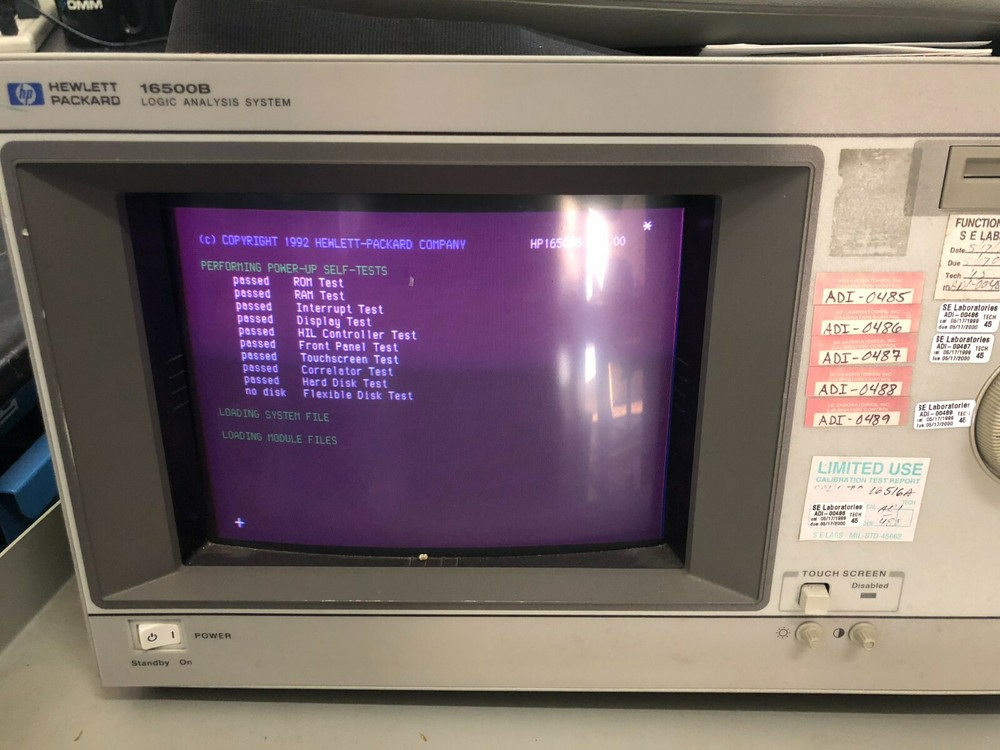 HEWLETT PACKARD 16500B LOGIC ANALYSIS SYSTEM