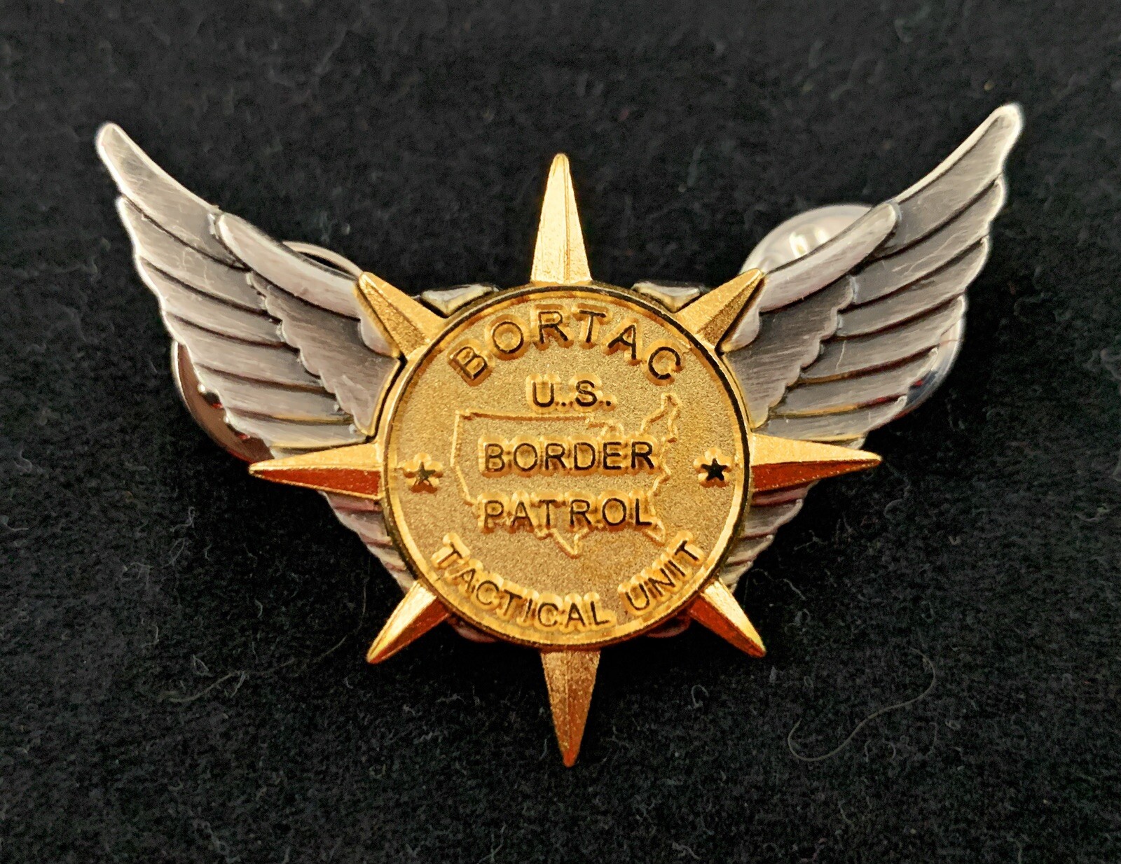 🌟US Border Patrol Tactical Unit BORTAC USBP Qualification Pin, Large 1-3/4"