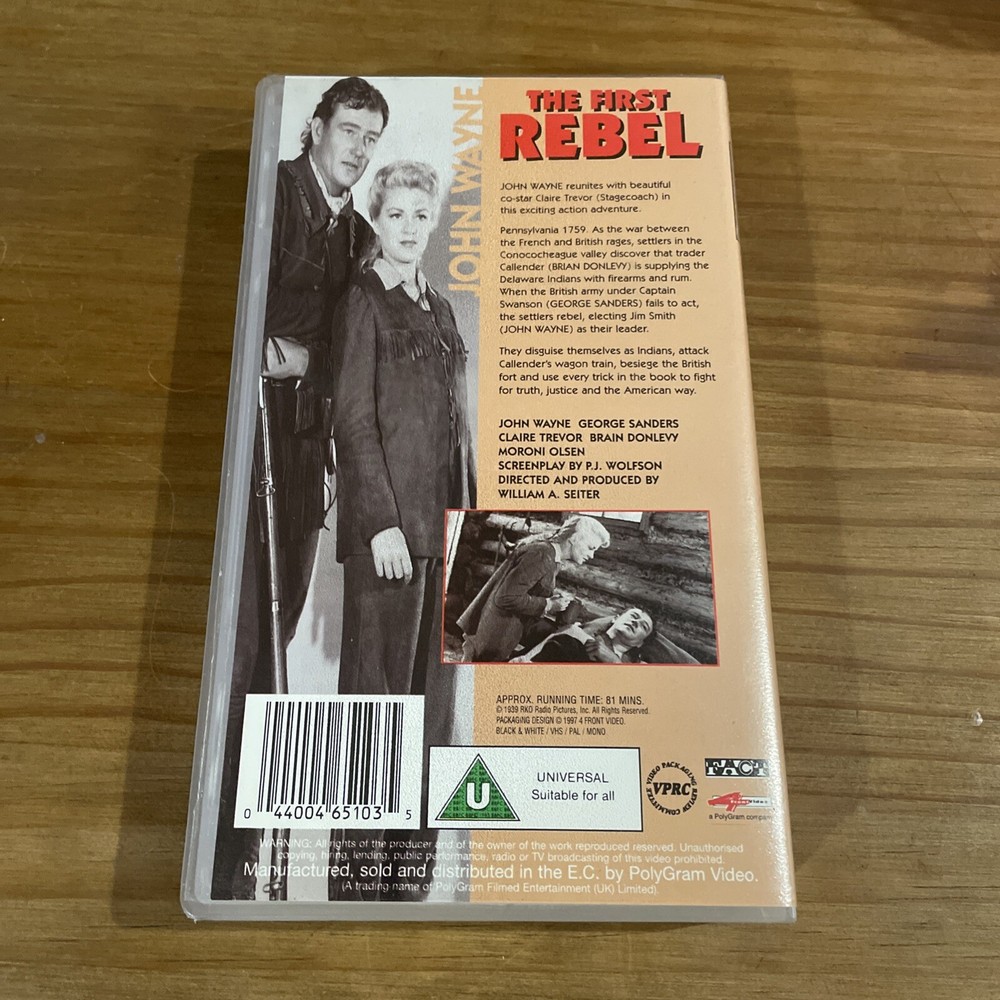The First Rebel (VHS, 1997)