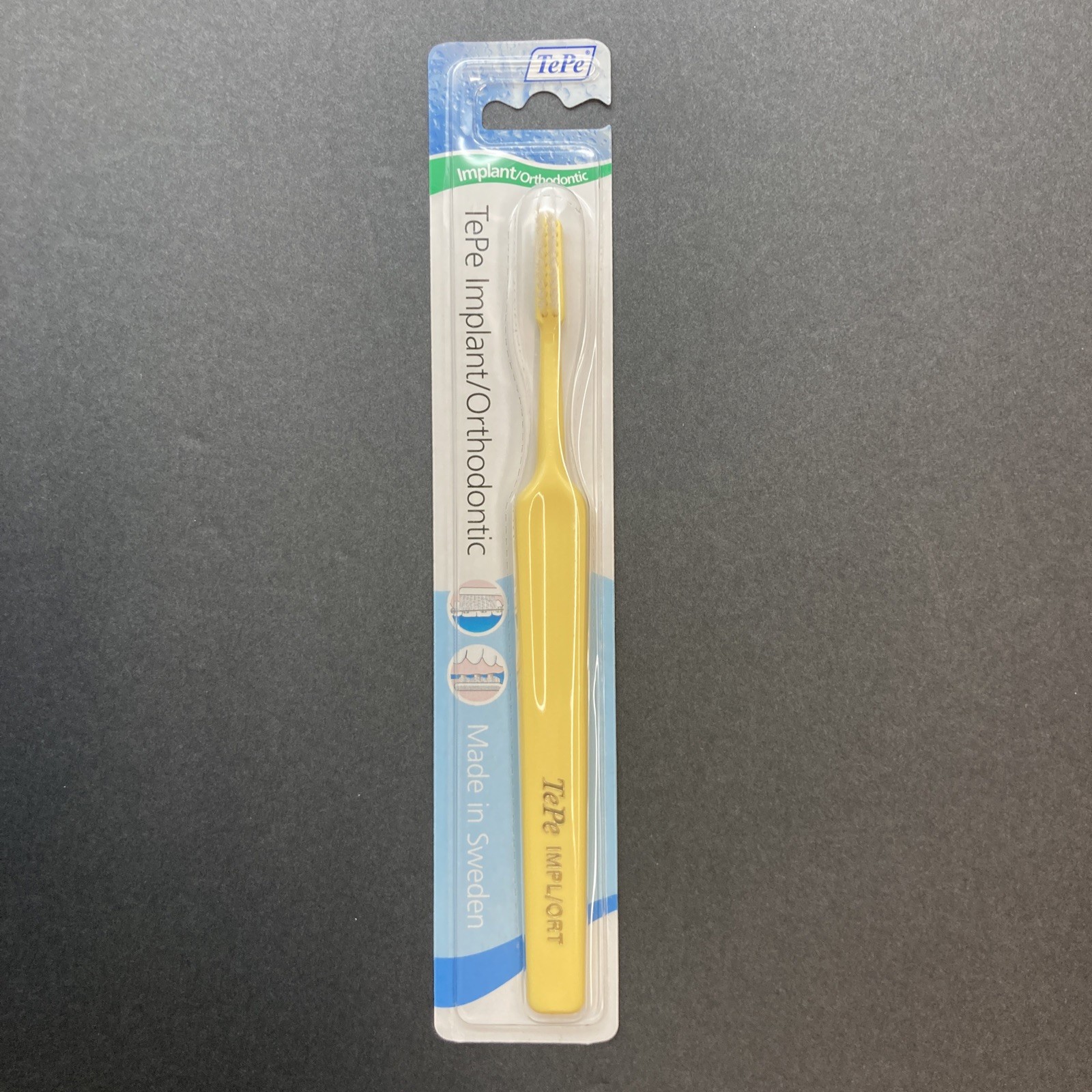 TEPE Implant Orthodontic Soft Toothbrush Cleaning Implants & Fixed Braces Yellow