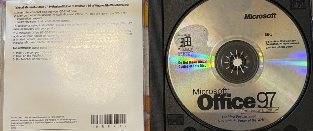 Microsoft Office 97 Professional Edition with CD-Key