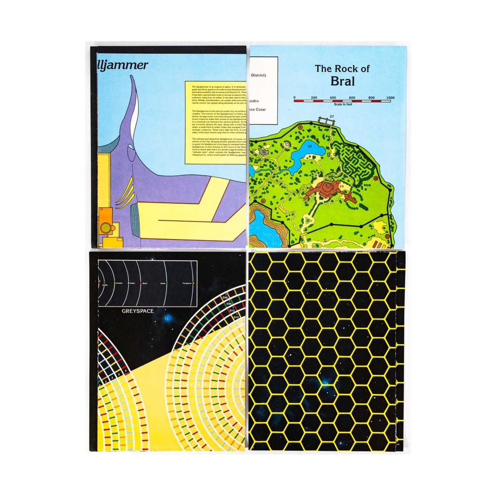 TSR Spelljammer Spelljammer - Adventures in Space, Maps Only! VG+