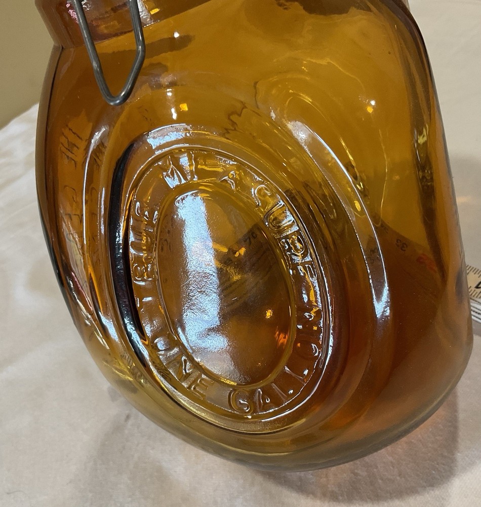 General Store 1 Gallon Amber Counter Jar